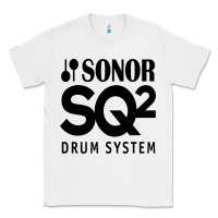 White Sonor Drum Classic Tee - linhVisuals