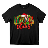 Black Christmas Yaya Claus Heavy Core Tee - FaDigitalArtStudio