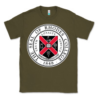 Army Green Rhodes College Classic Tee - linhVisuals