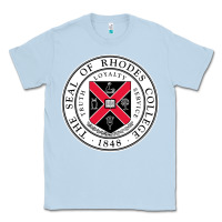 Dusty Blue Rhodes College Classic Tee - linhVisuals