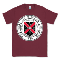 Burgundy Rhodes College Classic Tee - linhVisuals
