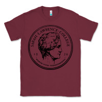 Burgundy Sarah Lawrence College Classic Tee - linhVisuals
