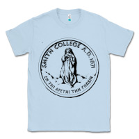 Dusty Blue Smith College Classic Tee - linhVisuals