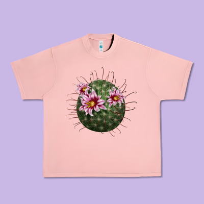 Arizona Fishhook Cactus Urban Heavy Tee Designed By Lillyallendesigns