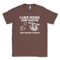 Chestnut i like dogs and sloths and maybe 3 people funny animals Classic Tee - linhVisuals