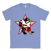 Colony Blue red penguin 1990's russian Classic Tee - linhVisuals