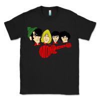 Black the monkees Classic Tee - linhVisuals