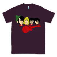 Plum the monkees Classic Tee - linhVisuals