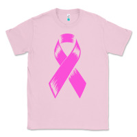 Bubblegum Pink breast cancer t  shirt breast cancer care pink ribbon    breast cancer Classic Tee - linhVisuals