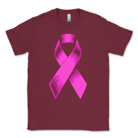 Burgundy breast cancer t  shirt breast cancer care pink ribbon    breast cancer Classic Tee - linhVisuals