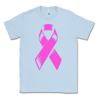 Dusty Blue breast cancer t  shirt breast cancer care pink ribbon    breast cancer Classic Tee - linhVisuals