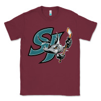 Burgundy the-san-jose-barracuda-pen Classic Tee - linhVisuals