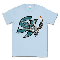 Dusty Blue the-san-jose-barracuda-pen Classic Tee - linhVisuals