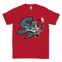 Red the-san-jose-barracuda-pen Classic Tee - linhVisuals