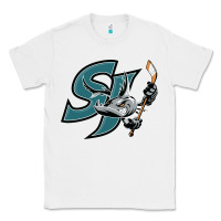 White the-san-jose-barracuda-pen Classic Tee - linhVisuals