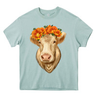 Arona Charolais Cow Heavy Core Tee - RanaPortraitStore