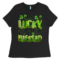 Black not lucky just really blessed Ladies Tee - Artiststas