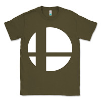 Army Green super smash bros Classic Tee - linhVisuals