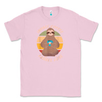 Bubblegum Pink inhale coffee exhale love sloth namaste yoga lover Classic Tee - linhVisuals