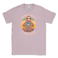 Lilac inhale coffee exhale love sloth namaste yoga lover Classic Tee - linhVisuals
