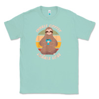 Seafoam inhale coffee exhale love sloth namaste yoga lover Classic Tee - linhVisuals