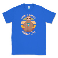 True Royal inhale coffee exhale love sloth namaste yoga lover Classic Tee - linhVisuals