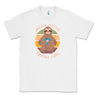 White inhale coffee exhale love sloth namaste yoga lover Classic Tee - linhVisuals