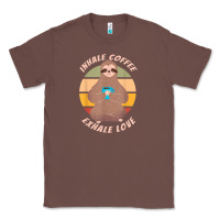 Chestnut inhale coffee exhale love sloth namaste yoga lover Classic Tee - linhVisuals
