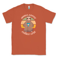 Copper inhale coffee exhale love sloth namaste yoga lover Classic Tee - linhVisuals