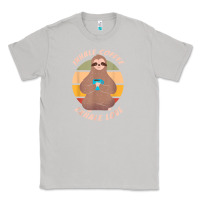 Moon Dust inhale coffee exhale love sloth namaste yoga lover Classic Tee - linhVisuals