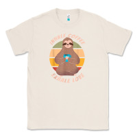 Natural inhale coffee exhale love sloth namaste yoga lover Classic Tee - linhVisuals