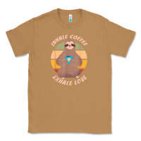 Toasted Coconut inhale coffee exhale love sloth namaste yoga lover Classic Tee - linhVisuals
