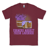 Burgundy Farmers Market Fresh Lavender Classic Tee - linhVisuals