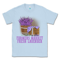 Dusty Blue Farmers Market Fresh Lavender Classic Tee - linhVisuals