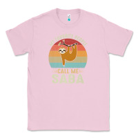 Bubblegum Pink mens my favorite people call me saba cute sloth lover grandpa premium Classic Tee - linhVisuals