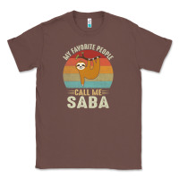 Chestnut mens my favorite people call me saba cute sloth lover grandpa premium Classic Tee - linhVisuals