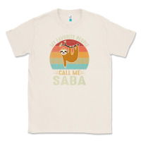Natural mens my favorite people call me saba cute sloth lover grandpa premium Classic Tee - linhVisuals