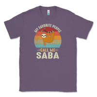 Lavender mens my favorite people call me saba cute sloth lover grandpa premium Classic Tee - linhVisuals