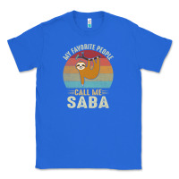 True Royal mens my favorite people call me saba cute sloth lover grandpa premium Classic Tee - linhVisuals