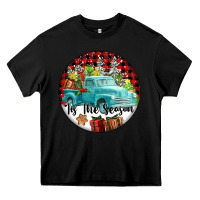 Black Tis The Season Truck Heavy Core Tee - FaDigitalArtStudio