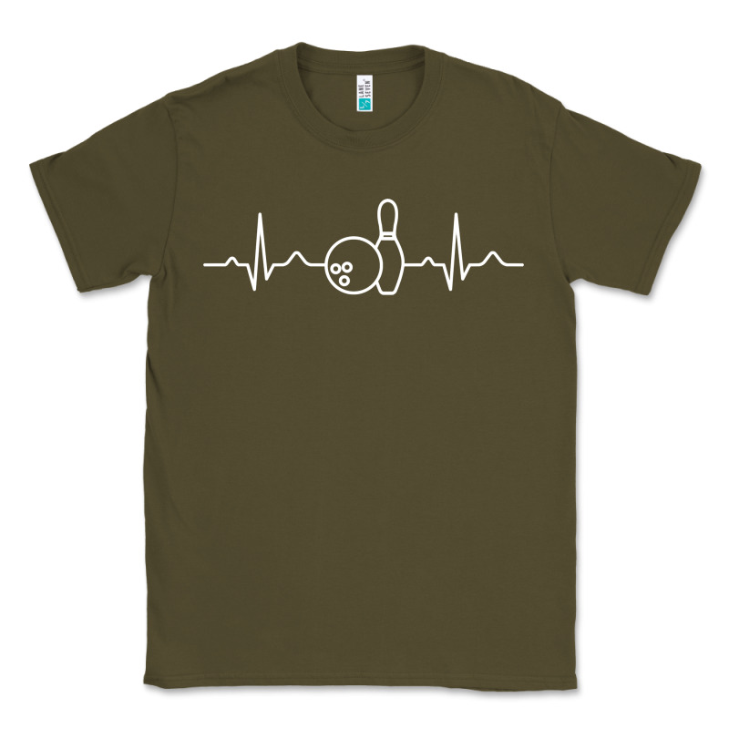 Bowling Heartbeat Bowler Ecg Bowling Ball Tournament Gift Sweatshirt Classic Tee by linhVisuals | Teevron