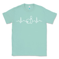 Seafoam bowling heartbeat bowler ecg bowling ball tournament gift sweatshirt Classic Tee - linhVisuals