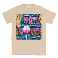 Mushroom nail boss money hand and wine with gemstone leopard and zebra seamless Classic Tee - BundleAndBundleShop