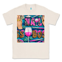 Natural nail boss money hand and wine with gemstone leopard and zebra seamless Classic Tee - BundleAndBundleShop