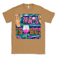 Toasted Coconut nail boss money hand and wine with gemstone leopard and zebra seamless Classic Tee - BundleAndBundleShop