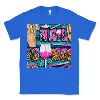 True Royal nail boss money hand and wine with gemstone leopard and zebra seamless Classic Tee - BundleAndBundleShop
