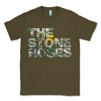 Army Green THE STONE ROSES GREEN Classic Tee - linhVisuals