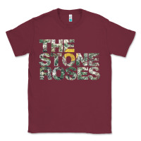 Burgundy THE STONE ROSES GREEN Classic Tee - linhVisuals