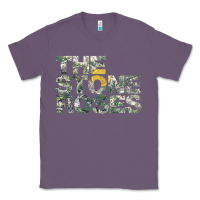 Lavender THE STONE ROSES GREEN Classic Tee - linhVisuals