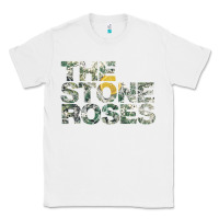 White THE STONE ROSES GREEN Classic Tee - linhVisuals